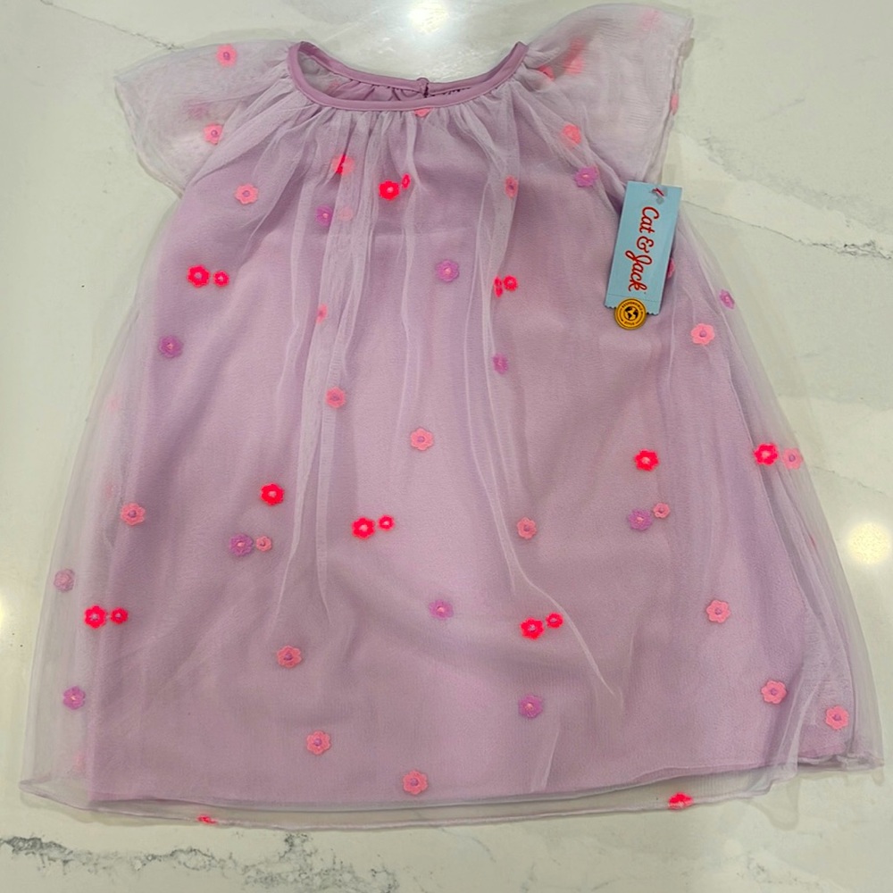 Cat & Jack purple and floral dress